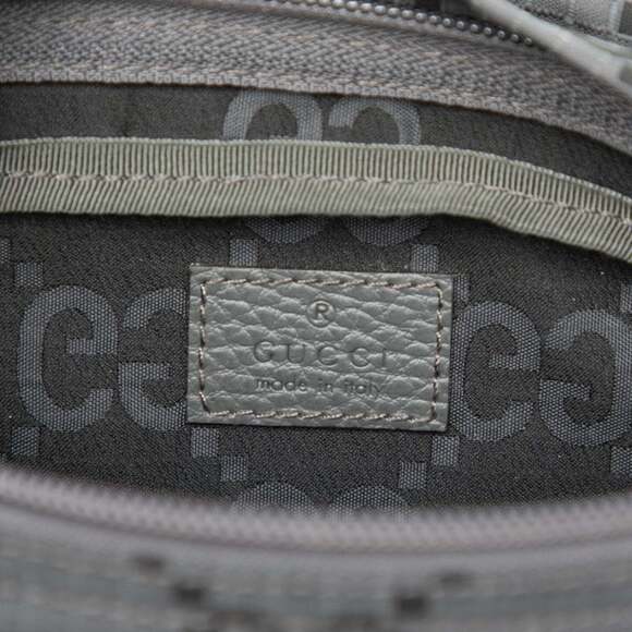GUCCI Authentic Gray Leather Fanny Pack - Picture 5 of 7